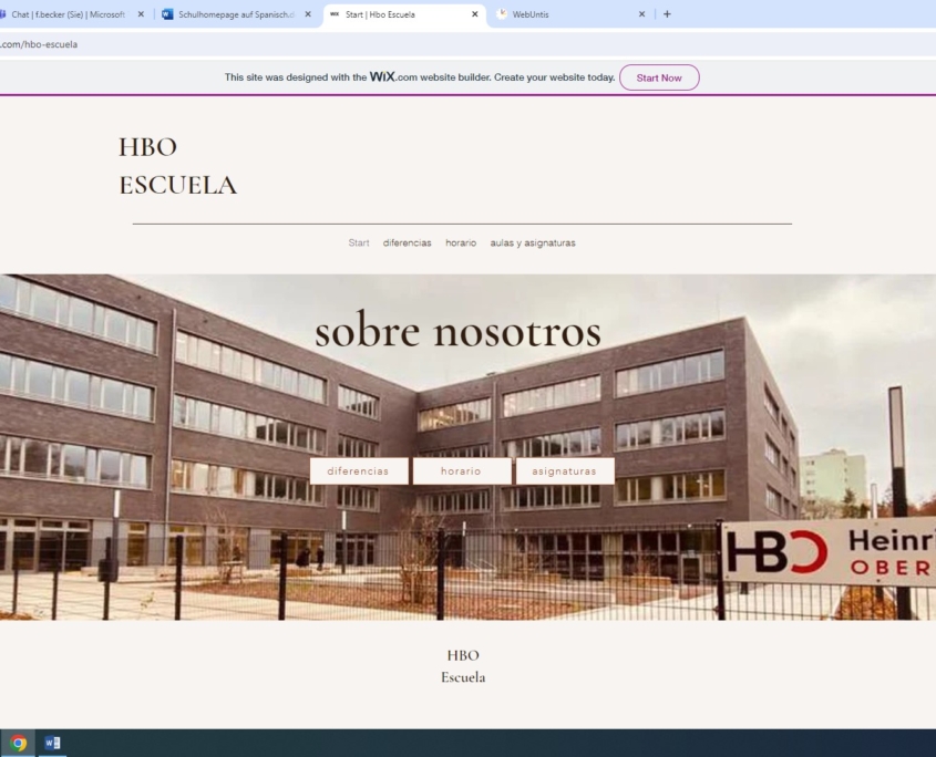 Spanische Homepage 2